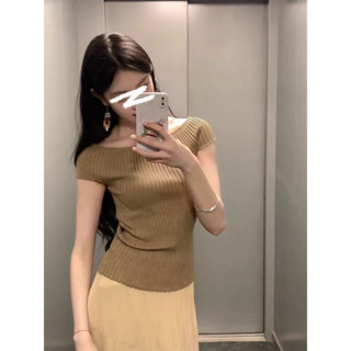 Moses Queen/Queen of Mercy เสื้อยืดแขนสั้นถักสไตล์เกาหลีสำหร…