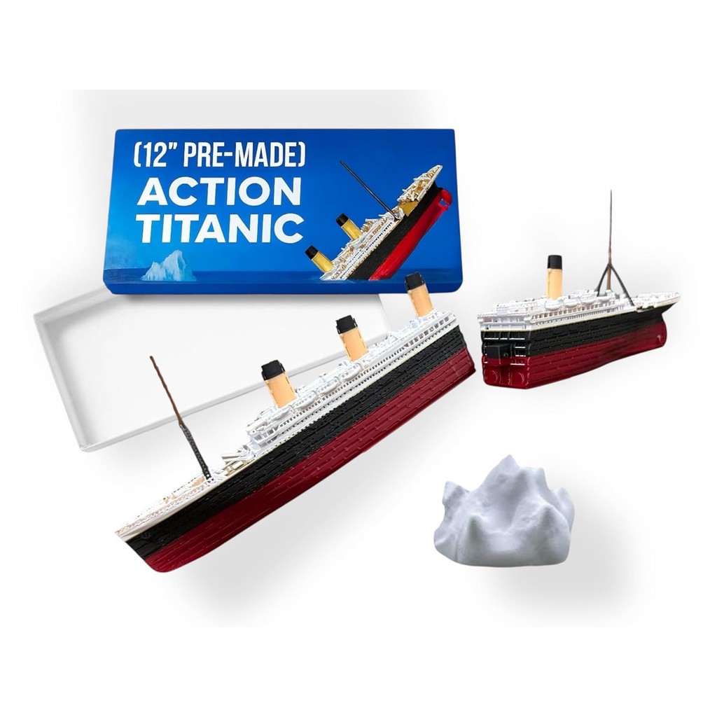 PrintHive3d Split In Half Action Titanic Toy, Break In Half RMS Titanic Toys For Kids,Titanic Toy, T