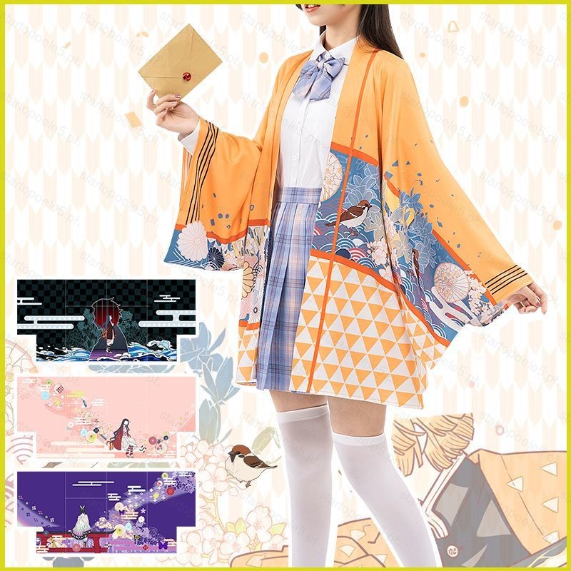 ST5 Demon Slayer Haori สำหรับคอสเพลย์และใส่ลำลอง Shinobu Nezuko Kimetsu no Yaiba