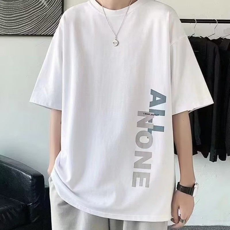 COD 2025 Men's T-Shirt Short Sleeve Summer Fashion Trendy Brand Ins Style Loose Fit Versatile Half S