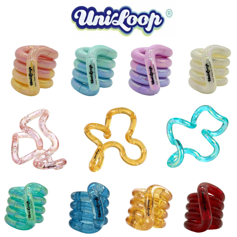 ของแท้ในสต็อก Uniloop Tangle Twister Decompression Artifact ADHD นิ้วของเล่น