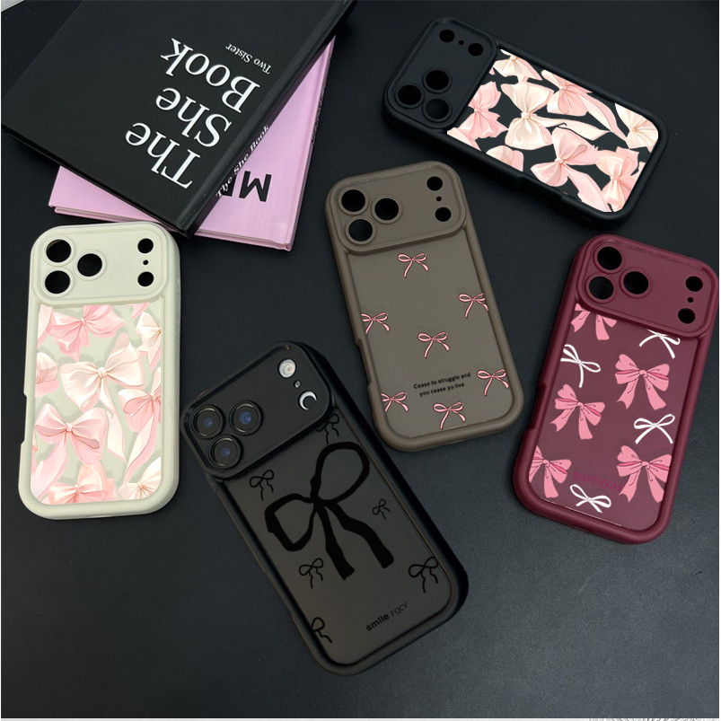 เคสโทรศัพท์สําหรับ Motorola Moto G24 G35 G14 G52 G84 G05 G34 G75 GPlay 2025 G85 G54 ฝาครอบ bowknot แ