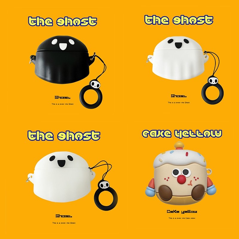 ฝาครอบหูฟังสําหรับ Baseus BP1 Pro ซิลิโคนหูฟัง Soft Shell กันกระแทกหูฟัง Soft Sleeve 3D การ์ตูนชุดหู