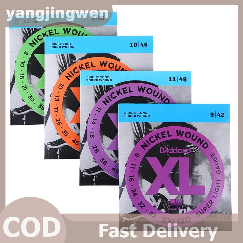 YANGWEN EXL110 EXL115 EXL120 EXL130 XL สายกีตาร์ไฟฟ้าแผลกลมนิกเกิล