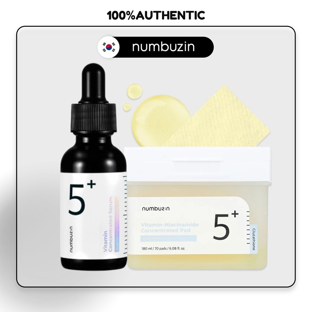 [Numbuzin] no5+ Vitamin Serum + no5+ Concentrated Pad