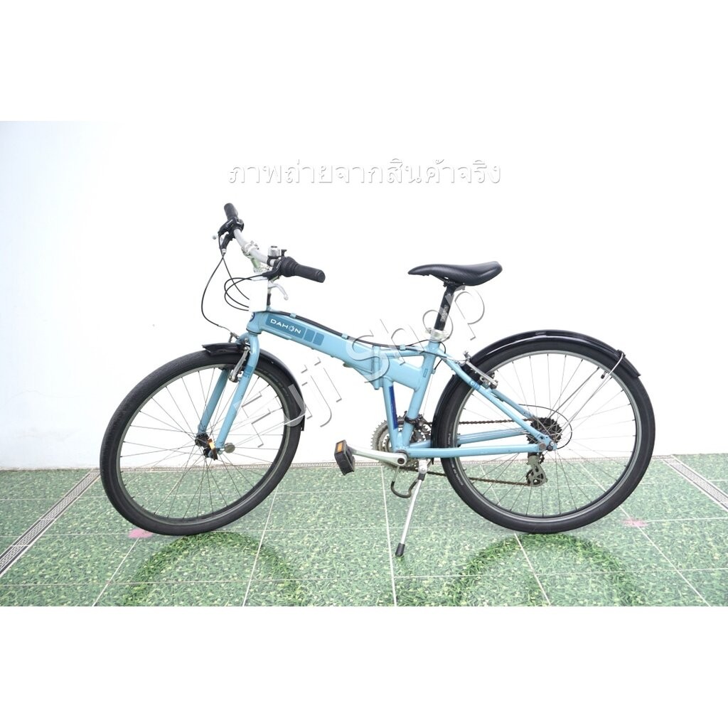 จักรยานพับได้ญี่ปุ่น - ล้อ 26 นิ้ว - มีเกียร์ - อลูมิเนียม - Dahon Espresso - สีฟ้า [จักรยานมือสอง]