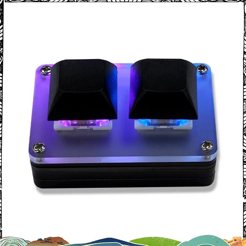 Super 2-Key Mini Keyboard Copy and Paste คีย์บอร์ดแบบกลไกสําหรับเล่นเกมแบบกําหนดเองที่ตั้งโปรแกรมได้