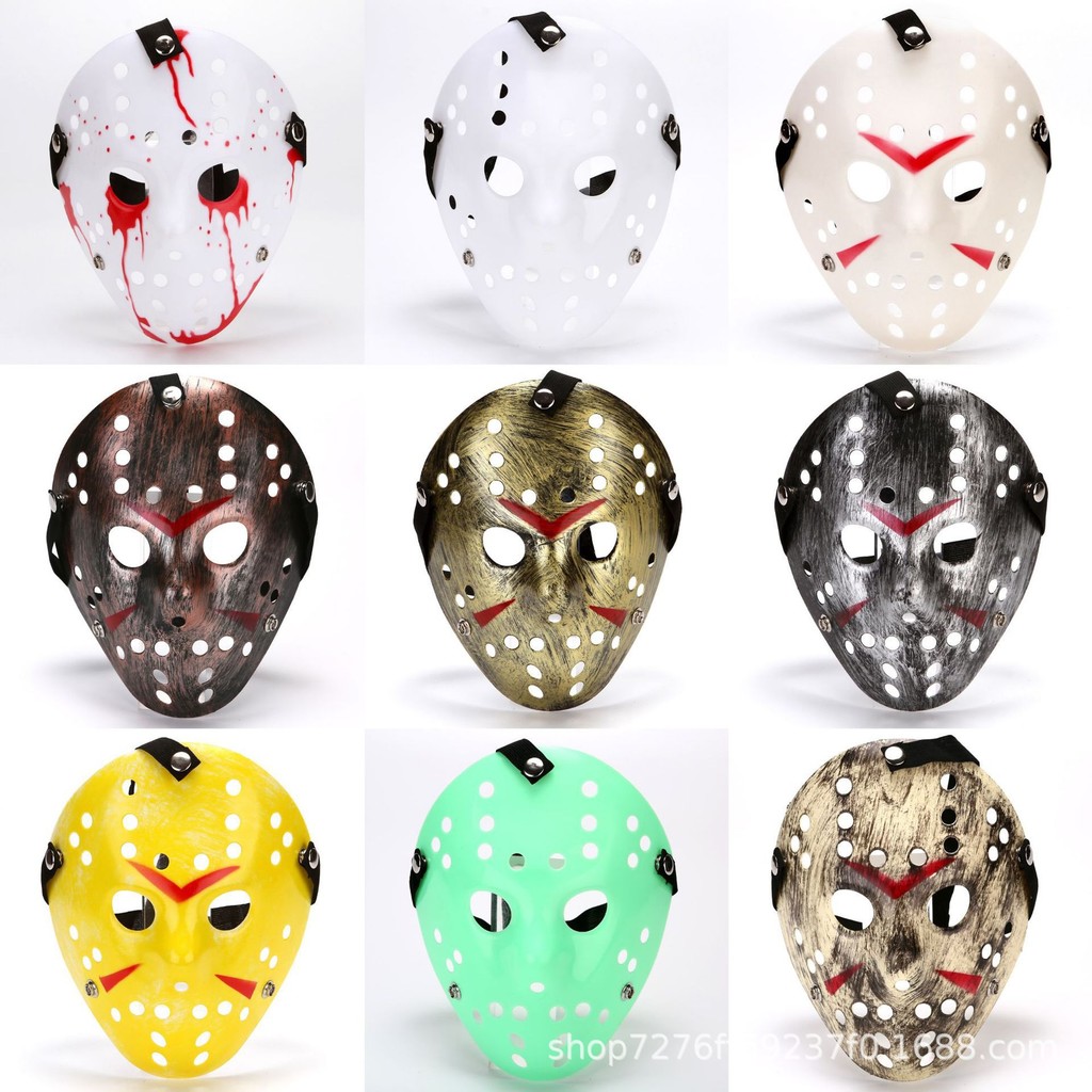 หน้ากากฮาโลวีน Freddy vs Jason Horror Holiday Funny Mask Jason Mask A Mask 25.10.5