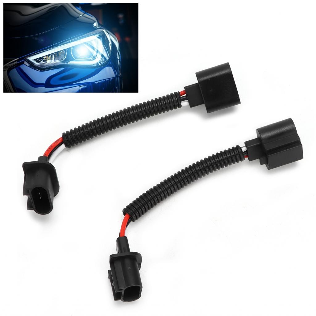 Arnes H13ho Y Hembra Conector H13 2 ชิ้น 9008 ชายหญิงสายไฟอะแดปเตอร์สําหรับไฟหน้ารถหมอก Lightiversal