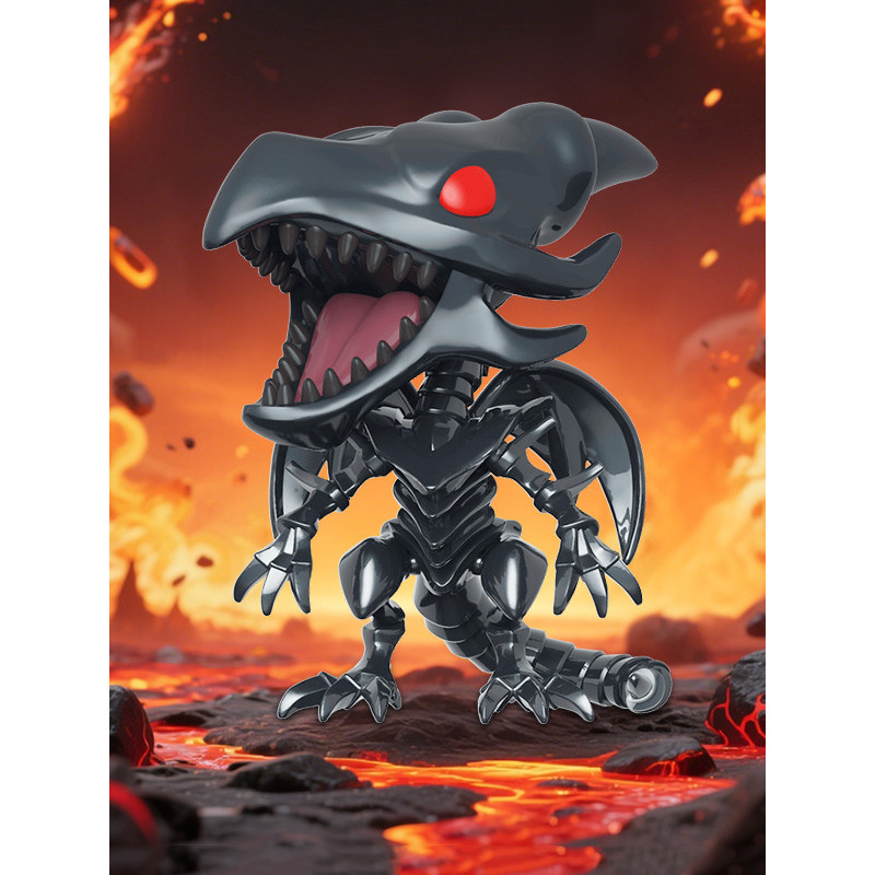 【พร้อมส่ง】yugioh figure Yu-Gi-Oh การ์ดจริง Red-Eyed Black Dragon Fierce Tyrannosaurus Black Flame Bo