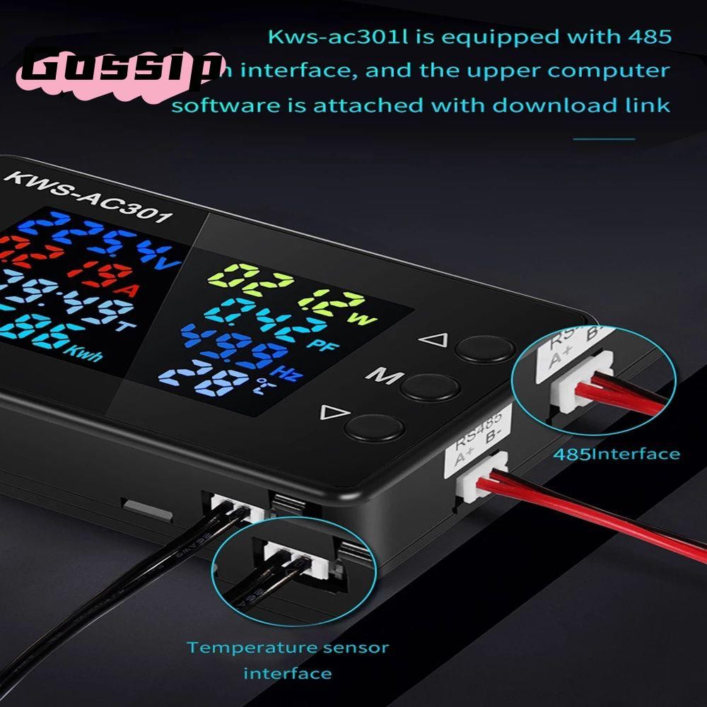 GOSSIP AC Wattmeter KWS-AC301 Dedicated Chip Power Detector AC 50-300V Power Energy Meter