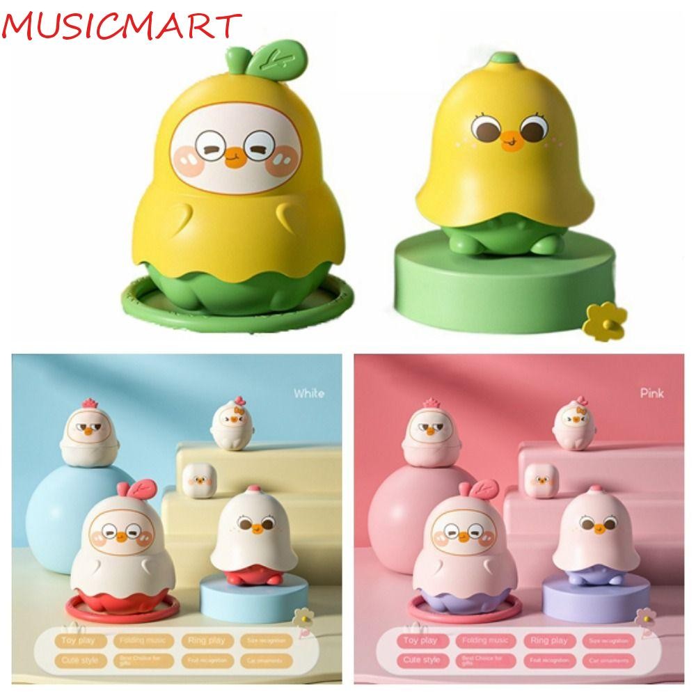 MUSICMART ตุ๊กตาชุดลูกแพร์เป็ด, ตุ๊กตารัสเซีย Diy ชั้น 5, ของเล่นตกแต่งผลไม้ Q Cute Concept of Size 