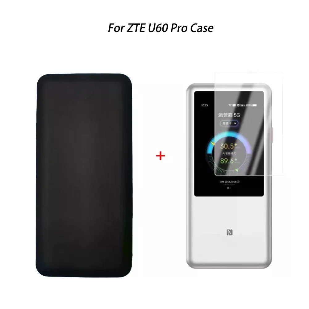 ป้องกันผิวกรณีหรือกระจกนิรภัยป้องกันหน้าจอสําหรับ ZTE U60 Pro MU5250 5G Pocket WIFI 7 Router และ U30