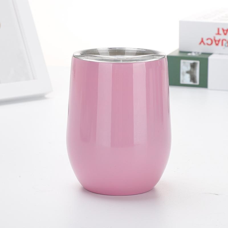 แก้วเก็บความเย็น ฝาสไลด์ ขนาด12oz. เคลือบเงา แก้วเยติทรงไข่ แก้วเยติ - รูปที่ 2