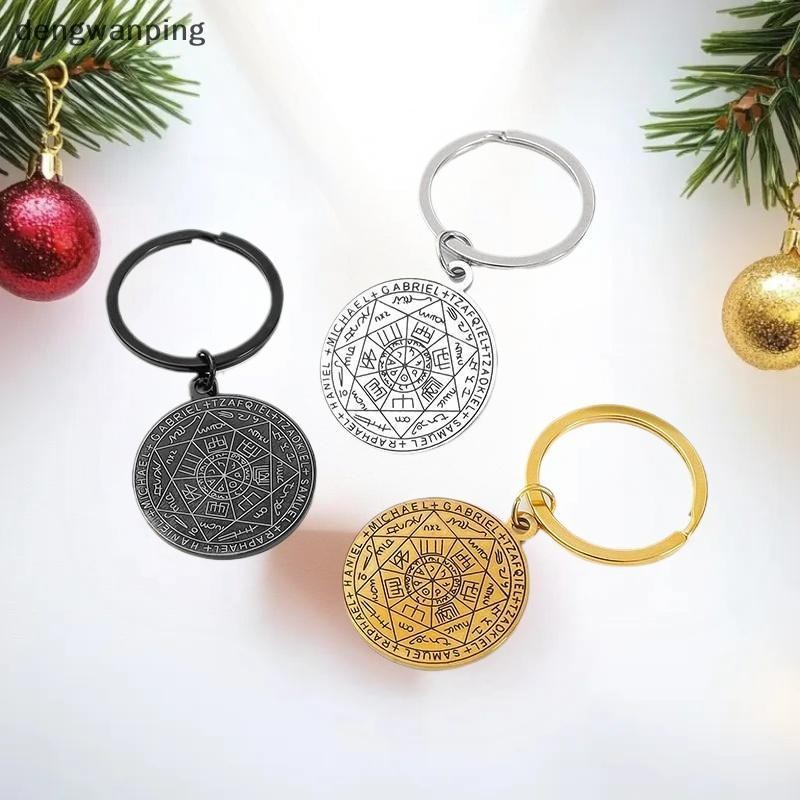 [DWP] เทรนด์แฟชั่น Kabbalah Amulet Seven Archangel Seal เตาสแตนเลสทองแท้สร้อยคอจี้ไฟฟ้า中