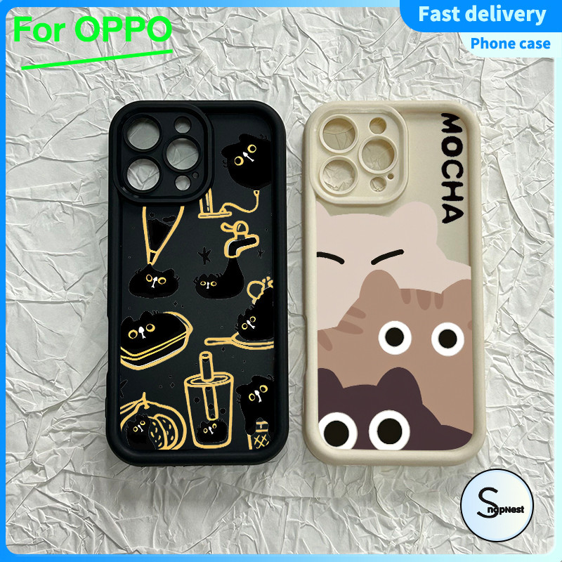 สําหรับเคส OPPO Black cat มือสอง A54(4G) A76 A96 A36 A3s A12E A17 A17K A57 2022(4G) A77 A77S(4G) A74