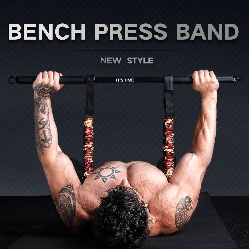 INNSTAR Bench Press Tensioner อุปกรณ์กดเต้านมในครัวเรือน Dumbbell Barbell อุปกรณ์ฟิตเนสวงยืดหยุ่นออก