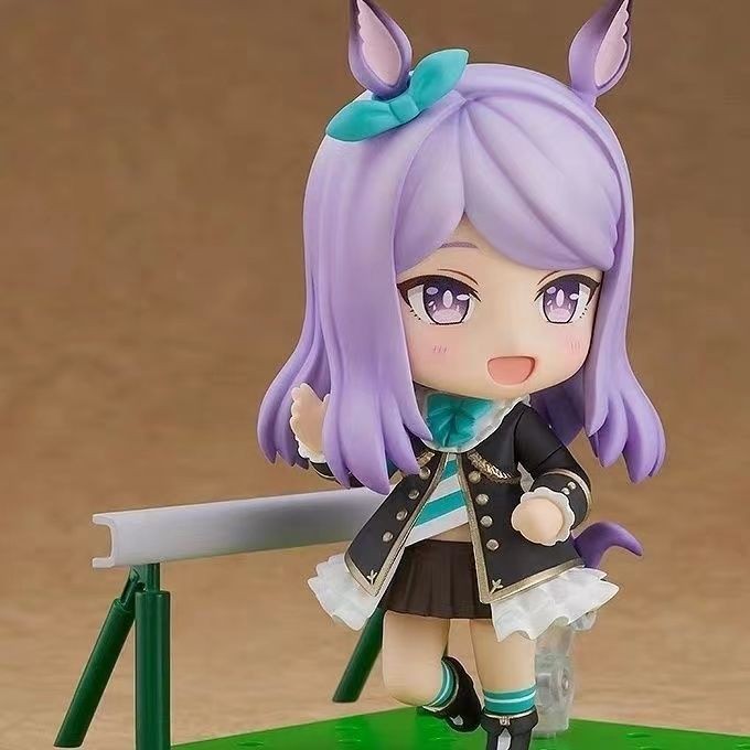 สินค้าใหม่พร้อมสต็อกอะนิเมะผลิตภัณฑ์ในประเทศ GSC Horse Racing Lady Eye White McQueen Nendoroid Movab