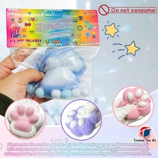 ของเล่นแมวบีบมือรูปอุ้งเท้าแมว Cute Cat Paw Squishy ของเล่นการ์ตูน Mochi นุ่มช้า Rebound ใหม่ Kawaii Fidget ของขวัญวันเกิด