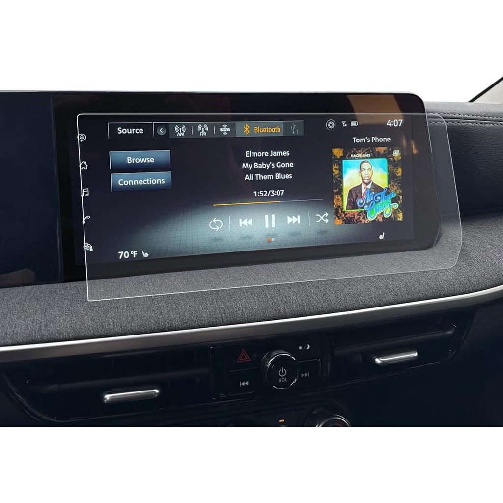 BIXUAN 2025 Nissan Kicks Matte Anti-Glare Screen Protector - สําหรับ Kicks (SV/SR) 12.3 นิ้วหน้าจอสั