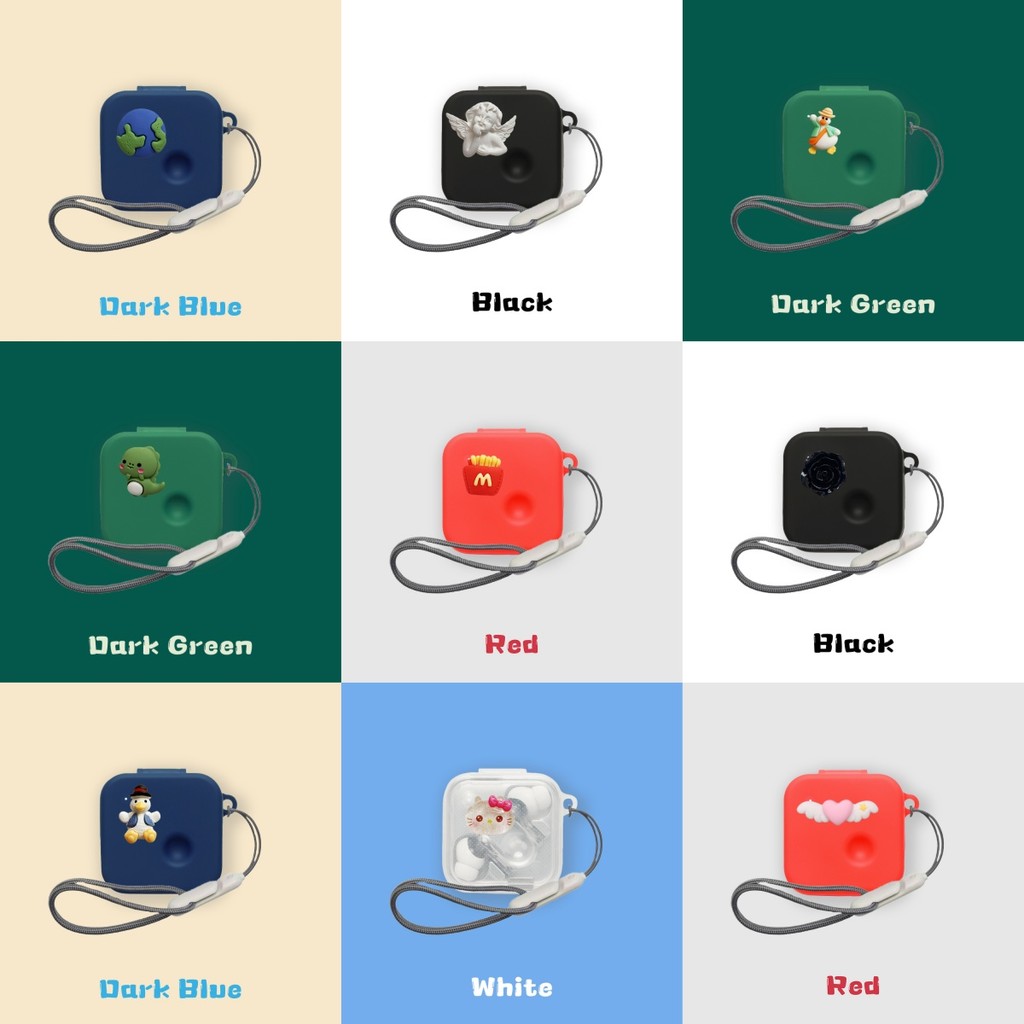 Case for Nothing Ear (3) 2025 Cute Camellia Cartoon Angel Lanyard Pendant Suitable for Nothing Ear (