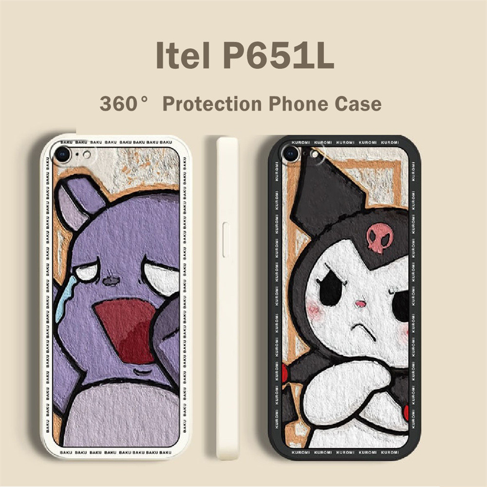 ExclusionFor Itel P651L เคสซิลิโคนคลุมทั้งหมดเคสโทรศัพท์อะนิเมะการ์ตูนรูปแบบ