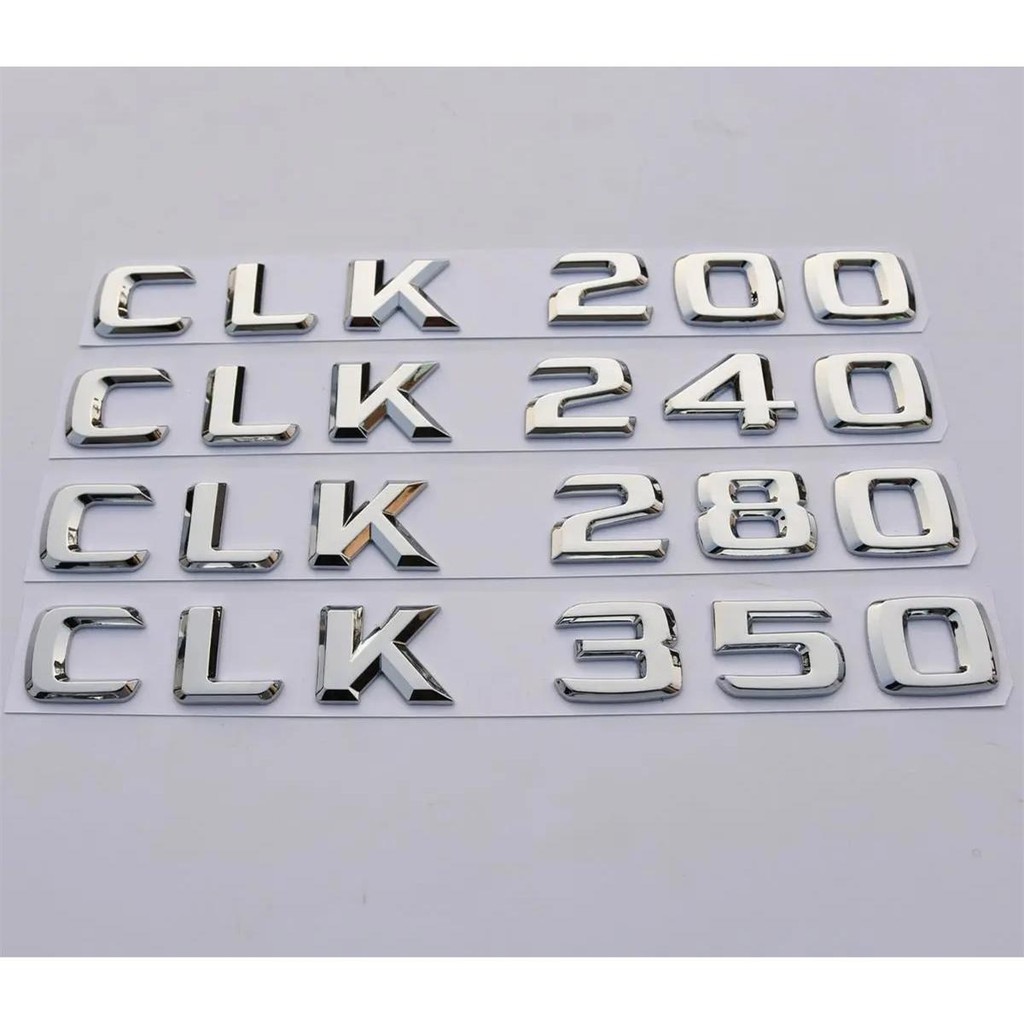 แบบเก่าเหมาะสําหรับ Benz Wordmark CLK200 CLK240 CLK280 CLK350 โลโก้รถดัดแปลงด้านหลังหางโลโก้