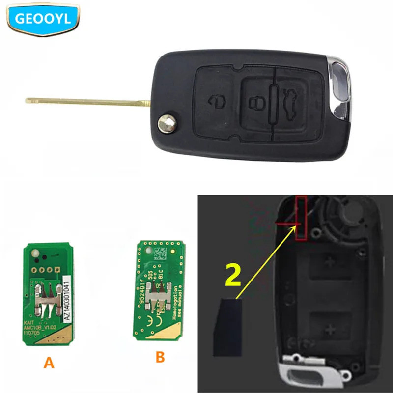 กุญแจรีโมทรถยนต์,สําหรับ Geely Emgrand 7 EC7 EC715 EC718 Emgrand7 E7,Emgrand7-RV EC7-RV EC715-RV EC7