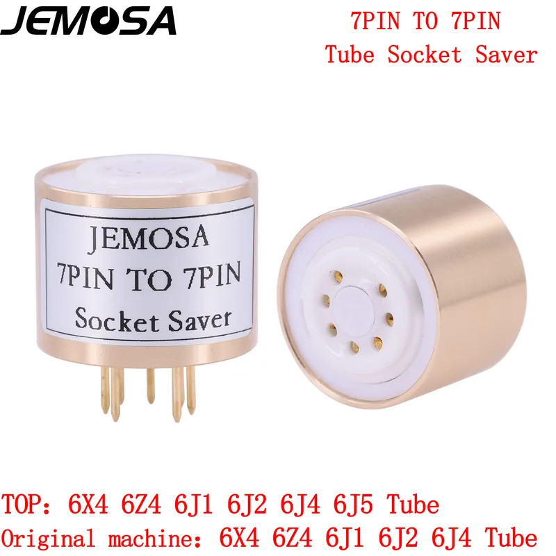 1PC 7Pin ถึง 7Pin สูญญากาศซ็อกเก็ต Saver ทดสอบซ็อกเก็ตสําหรับ 6X4 6J1 6J2 6J3 6J4 6J5 6Z4 เสียง Vint