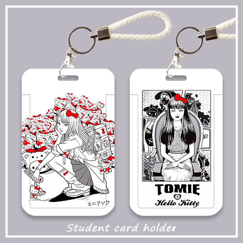 [คําแนะนําร้านค้า] Tomie Co-Branded Junji Ito Student Slide Card Holder Meal Card Bus Card ID Card P