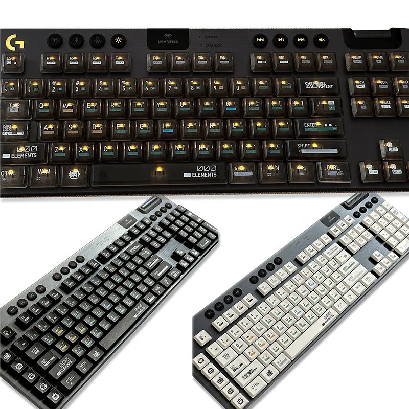 Custom Keycaps,G915 ชุด Keycaps สําหรับ Logitech G913/G913TKL/G915TKL/g813 คีย์บอร์ดเกมกล,PBT วัสดุ 