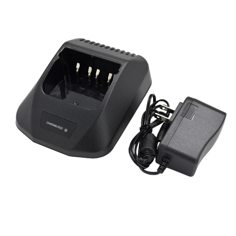 KSC15 Desktop Charger & AC ปลั๊กอะแดปเตอร์อินพุต 100-240V สําหรับ Kenwood TK3107 TK2107 TK378 TK378G