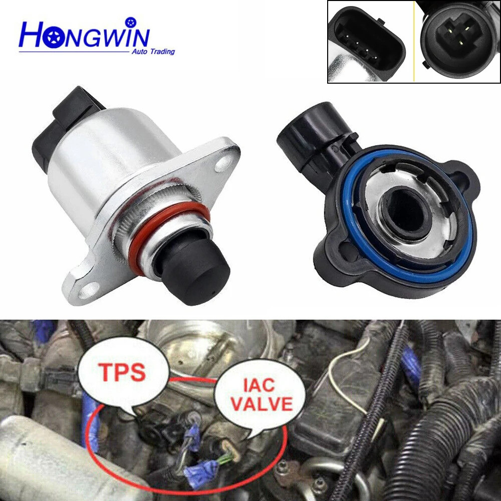 เซ็นเซอร์ตําแหน่งคันเร่ง TPS Idle Air Control วาล์วสําหรับ Chevy GMC Buick Cadillac TH149 AC147 1710