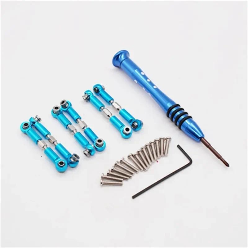 6 ชิ้นสําหรับ Wltoys A949 A959 A969 A979 K929 อะไหล่อัพเกรดโลหะแบริ่งดึง Rod Servo Link A959-03