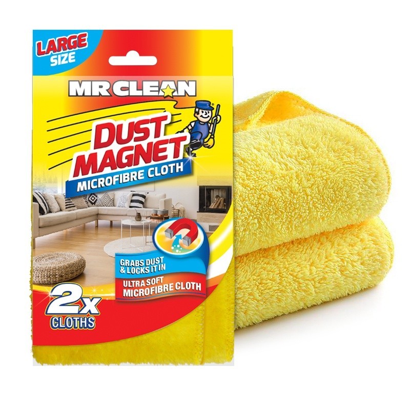 [2 ชิ้น] Mr Clean Microfibre Dust Magnet Cloth
