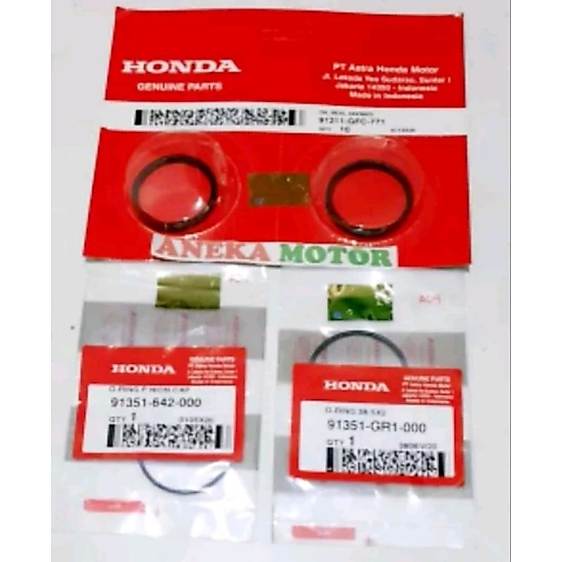 91211-GK8-013/GFC 771 34x39x3 91351-642-000 GR1-000 AHM ซีล Oring Pully Sil Puly CVT Honda Beat Karb