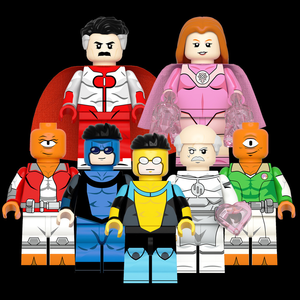 Hot Invincible Omni-Man Atom Eve Allen The Alien Conquest Building Block รูปของเล่นเด็ก