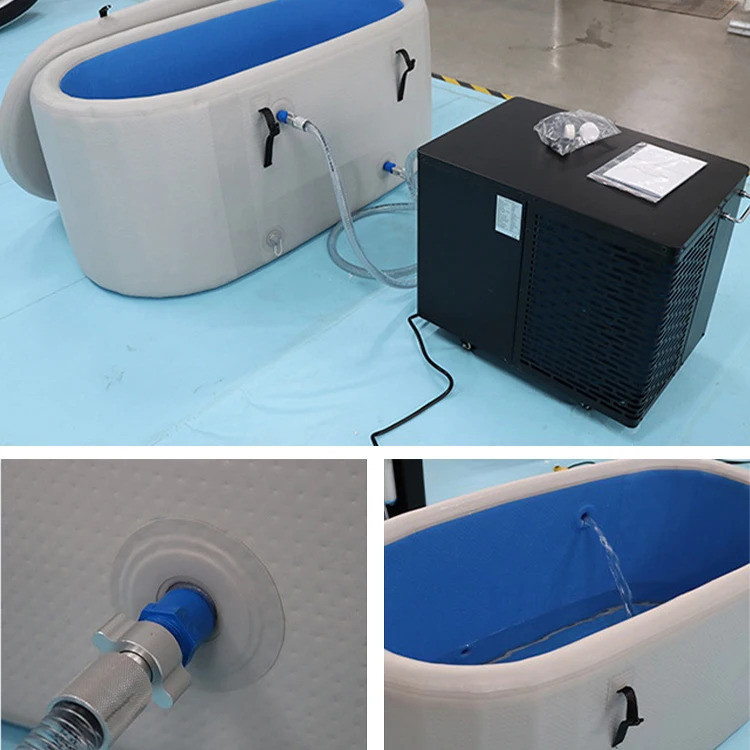 Multi-functiona แบบพกพา Ice Bath Chiller Tub Cooler สระว่ายน้ํา Ice Bath กลางแจ้งระบบทําความเย็น Inf