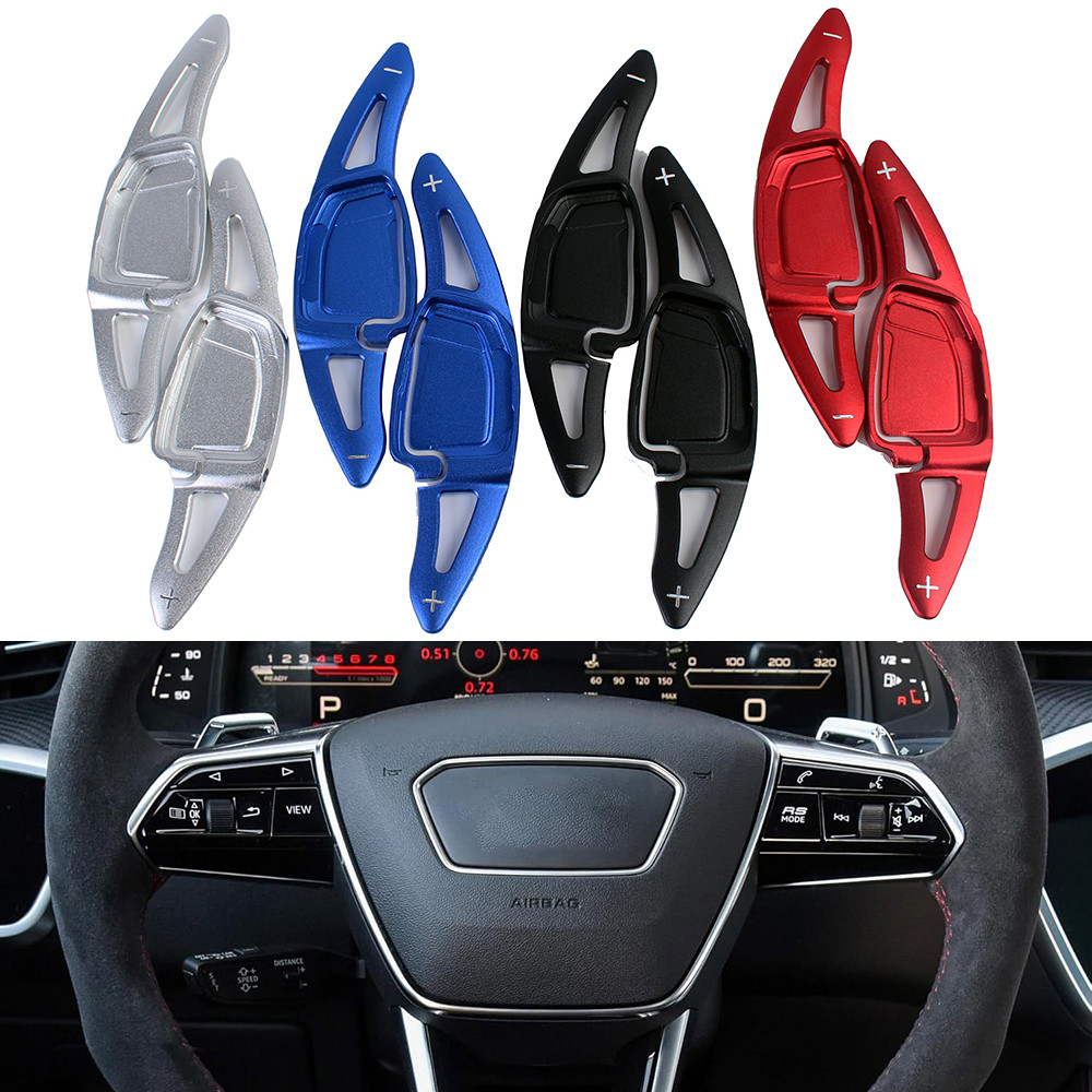 พวงมาลัยรถ Shift Paddle Shifter อลูมิเนียมสําหรับ Audi RS3 RS4 RS5 RS6 RS7 RS e-tron GT 2020-2023 2p