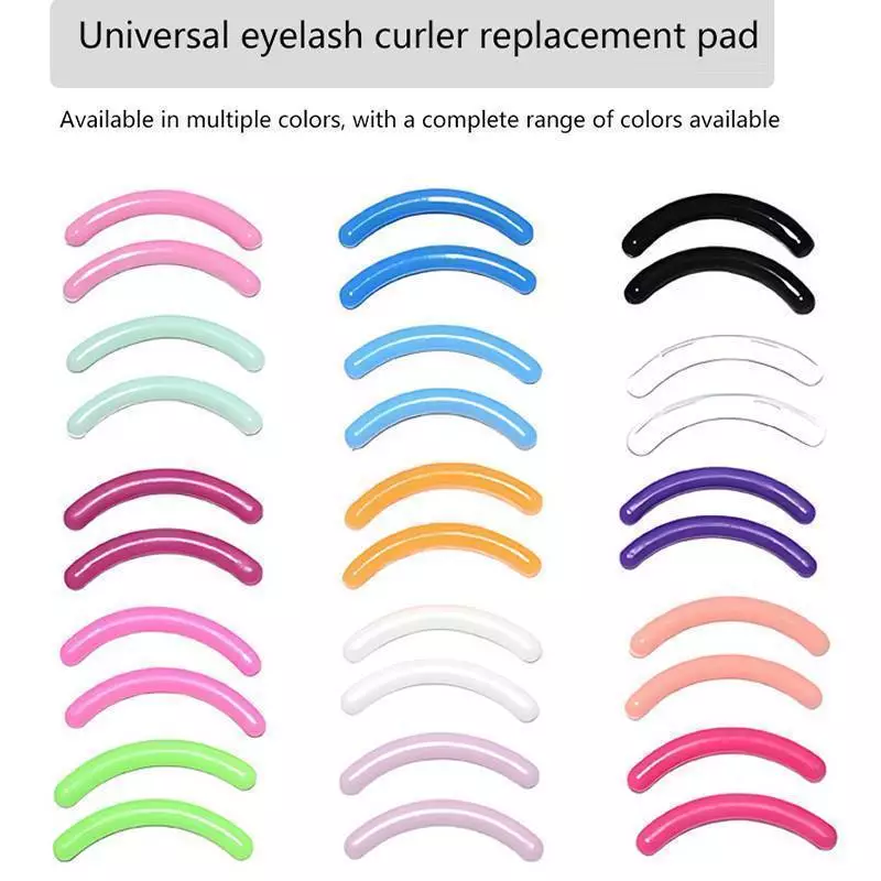 SPING ขนตาสี Curler เปลี่ยนยาง 30 ชิ้น/กล่อง Bla สีขาวสีฟ้ายืดหยุ่น Eyelash Curler เปลี่ยนแถบยางอุปกรณ์เสริม DDC