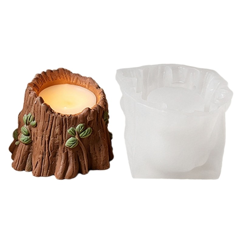 EV Tree Stump ที่วางซิลิโคน Mould Easy Demold สําหรับถ้วยทํามือ