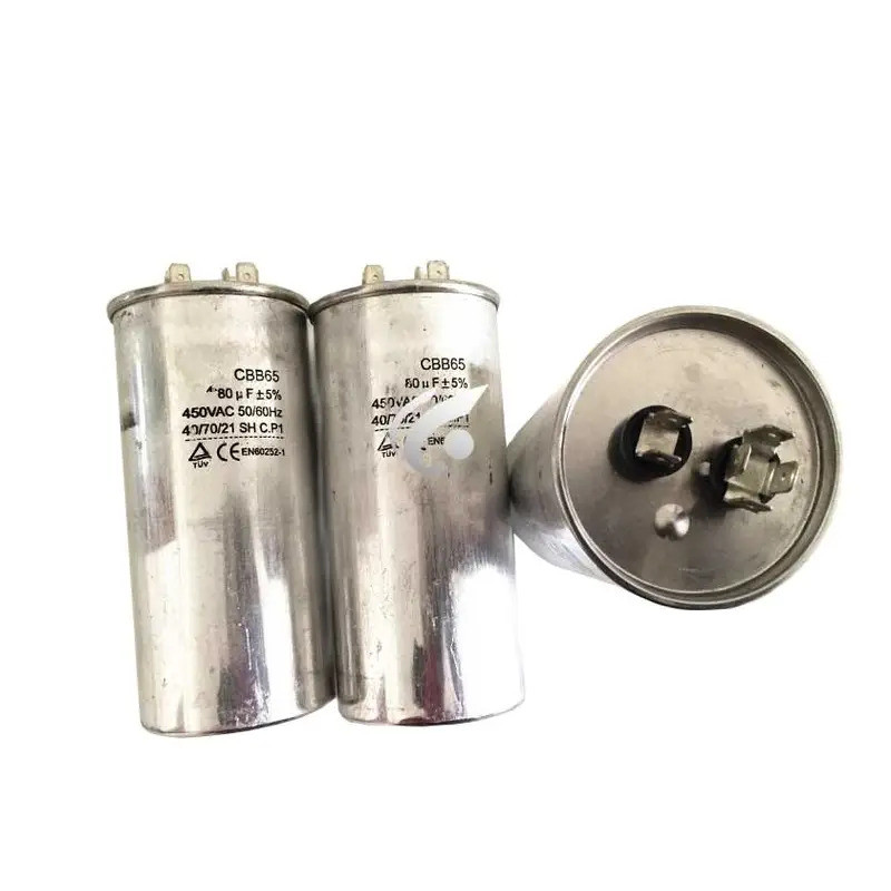 1 PC ใหม่สําหรับเครื่องปรับอากาศตัวเก็บประจุ CBB65A-1 CBB65 CBB65A 450VAC 20UF 30UF 35UF 50UF 650UF 