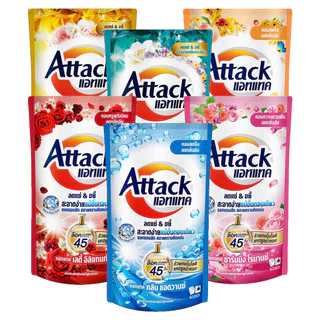 LeeMart น้ำยาซักผ้า แอทแทค Attack Liquid 600-650ML ซักน้ำ ทำความสะอาดผ้า เลือก สูตร และ สี 600-650 มล.