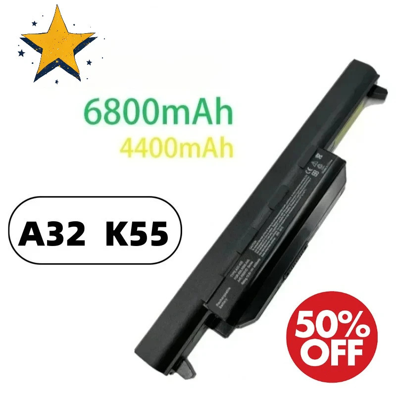 Mussels A32-K55 แบตเตอรี่สําหรับ ASUS X45 X45A X45C X45V X45U X55 X55A X55C X55U X55V X75 X75A X75V 