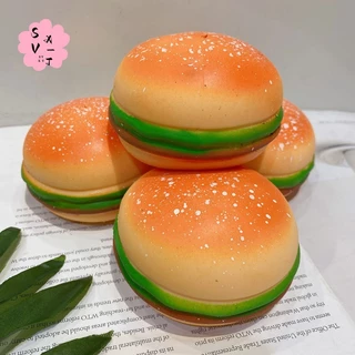 ของเล่นคลายเครียดแฮมเบอร์เกอร์เหมือนจริง – ของเล่นบีบบีบบีบช้า