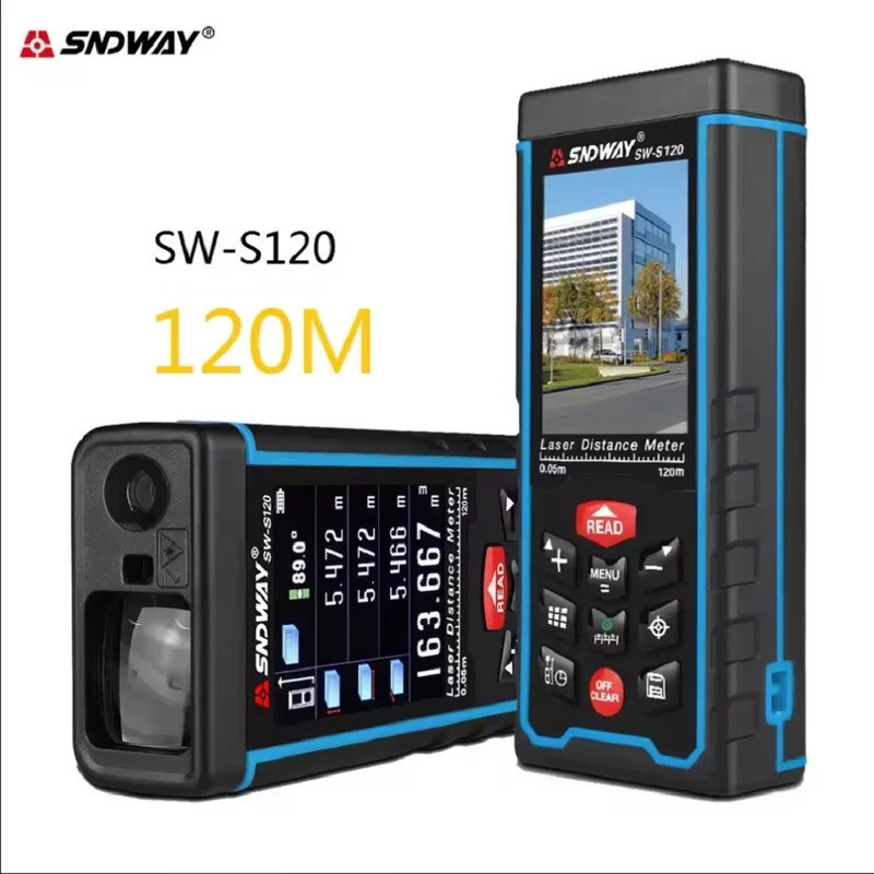 สันด์เวย์ Sndway SW-S120 เครื่องวัดระยะเลเซอร์ 120 เมตร สำหรับงานกลางแจ้ง