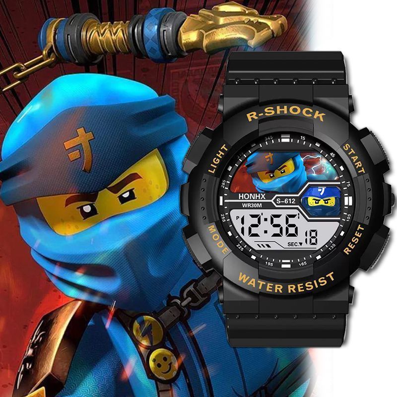 Phantom Ninja Lloyd สายนาฬิกาอิเล็กทรอนิกส์นาฬิกาปลุกฟังก์ชั่นเวลากันน้ํากันกระแทก Niche ที่ไม่ซ้ําก