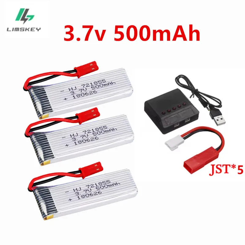 3.7V 500mah แบตเตอรี่ lipo สําหรับ Udi U815A U818A U819A L6052 L6036 V212 V222 H07 RC Quadcopt 3.7v 