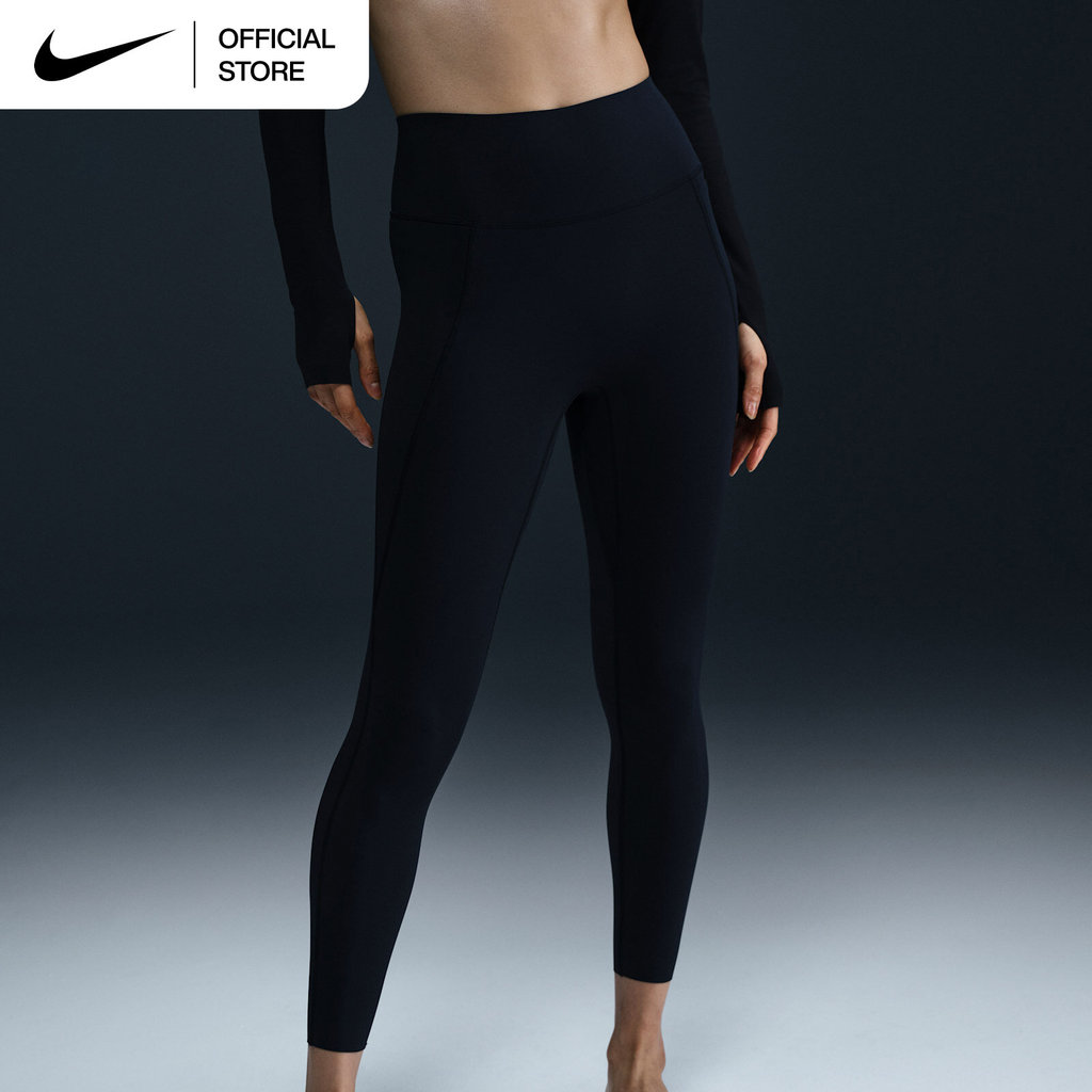 Nike Women's Universa High-Waisted Full-Length with No Front Seam Leggings - Black [HQ6811-010]