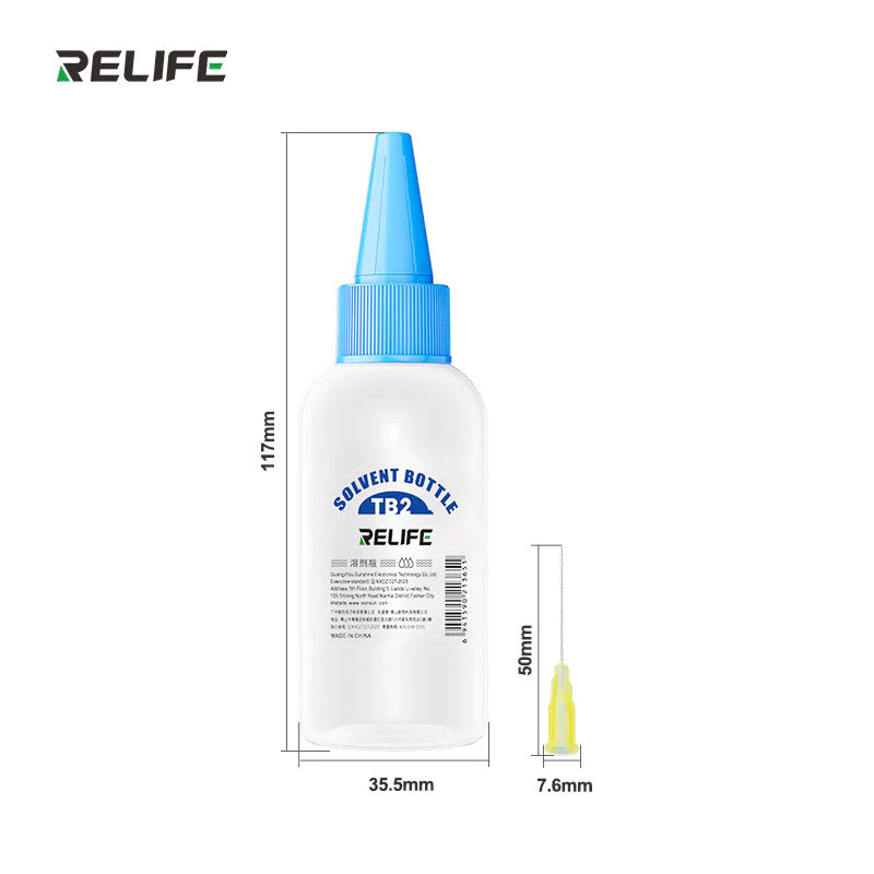 ขวดน้ำยา ใช้สำหรับซ่อมโทรศัพท์มือถือ RELIFE TB2 ขวดหยดน้ำยา ขวดฉีดน้ำยาแบบเข็ม ขวดน้ำยาซ่อมมือถือ ขวดหยดฟลักซ์ มีสเกล